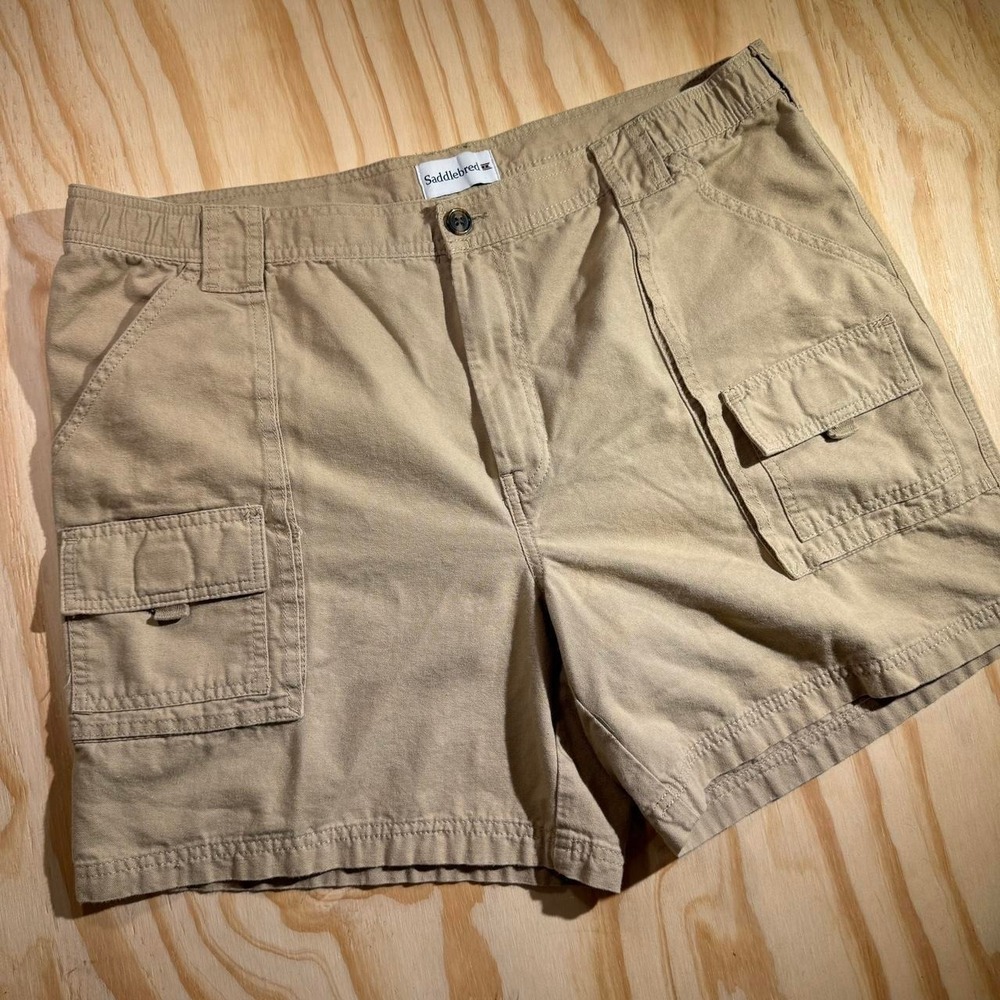 Vintage shorts Saddlebred tan cargo shorts
